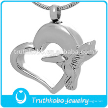 Wholesale Heart Shape Cremation Jewelry Ash Pendant Urn Necklace